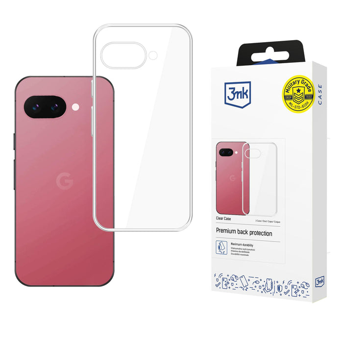 3mk Clear Case for Google Pixel 9A - transparent