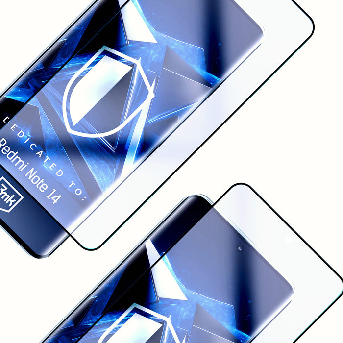Tempered glass 3mk HardGlass Max Lite Black for Xiaomi Redmi Note 14 5G