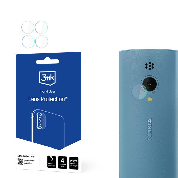 Hybrid Camera Lens Glass 3mk Lens Protection for Nokia 150 2023