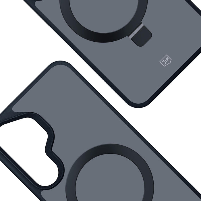 3mk Smoke Case Mag&amp;Stand for Samsung Galaxy S25 - black