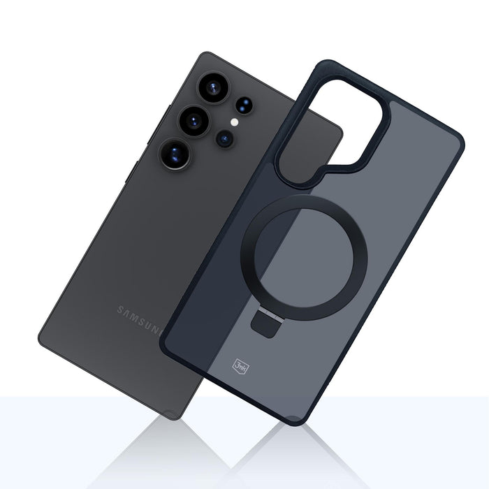 3mk Smoke Case Mag&amp;Stand for Samsung Galaxy S25 Ultra - Black