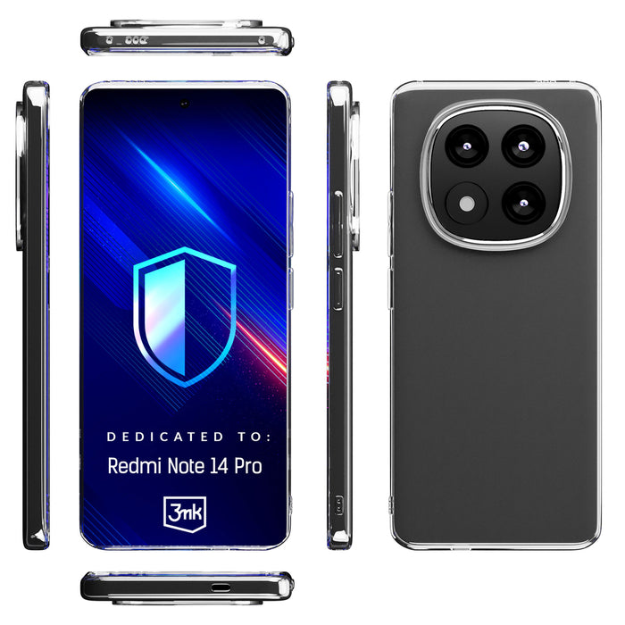 3mk Clear Case for Xiaomi Redmi Note 14 Pro - transparent