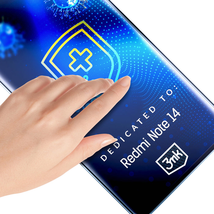 Antibacterial protective film 3mk SilverProtection+ for Xiaomi Redmi Note 14 4G