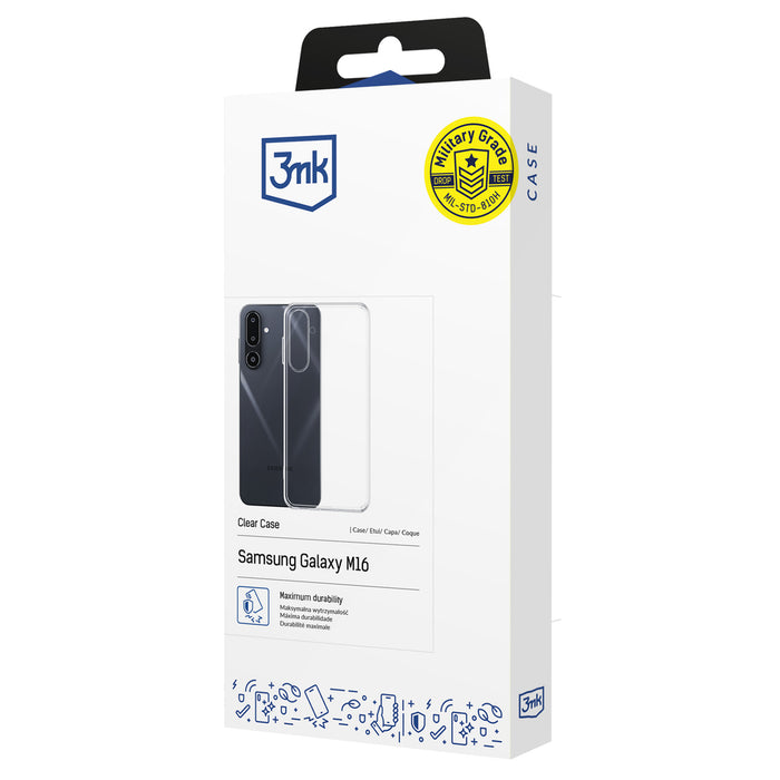 3mk Clear Case for Samsung Galaxy M16 5G - transparent