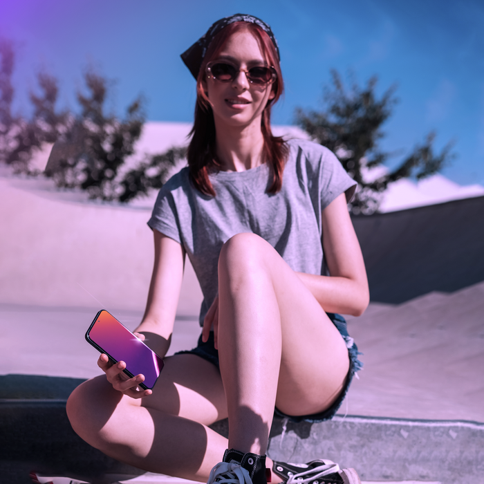 3mk Rainbow Privacy Tempered Glass for Apple iPhone 16e