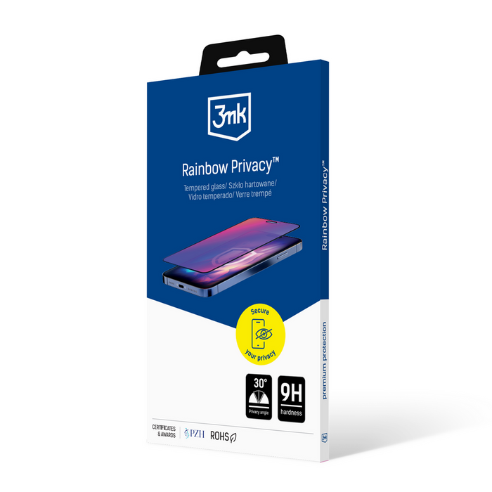 3mk Rainbow Privacy Tempered Glass for Apple iPhone 16e