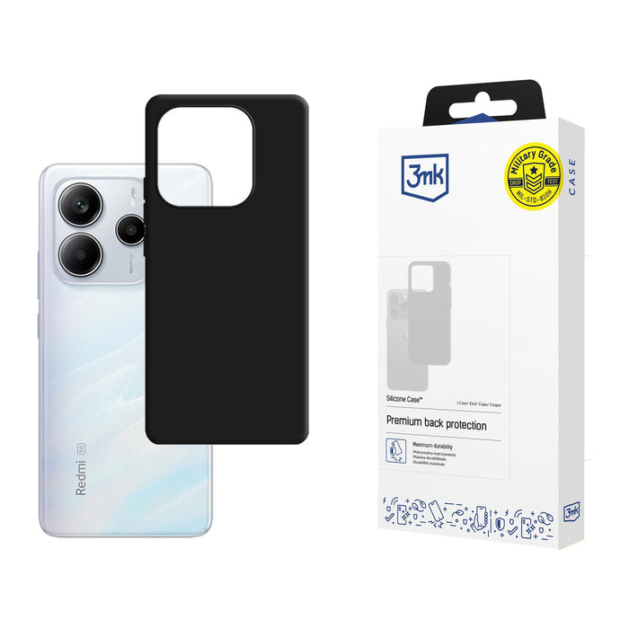 3mk Silicone Case for Xiaomi Redmi Note 14 5G - black
