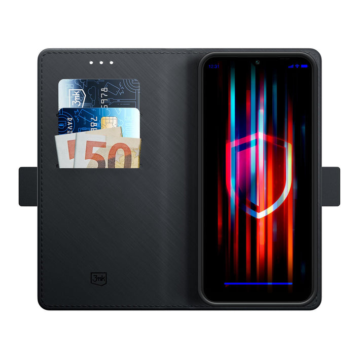 3mk Wallet Case for Samsung Galaxy S25 Edge - Black