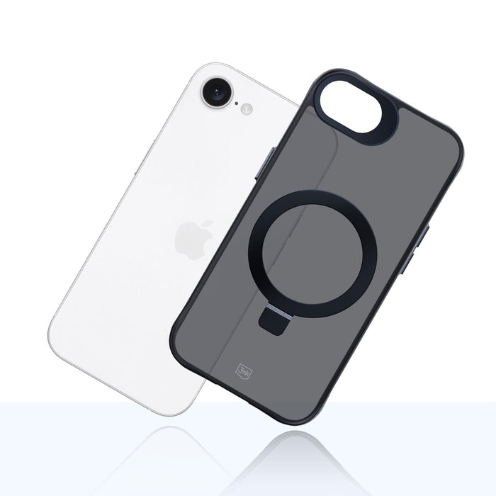 3mk Smoke Case Mag&amp;Stand for Apple iPhone 16E - black