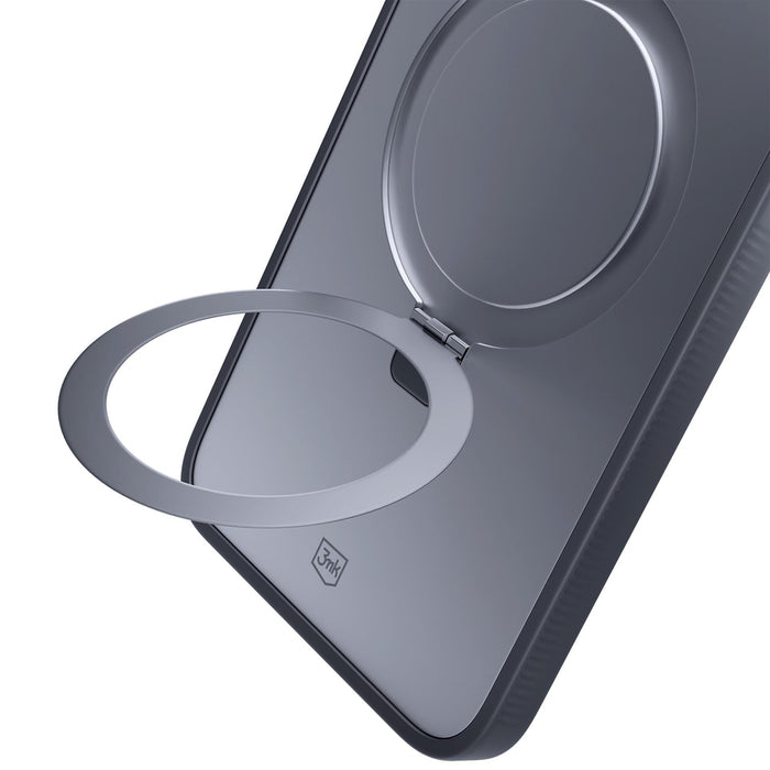 3mk Smoke Case Mag&amp;Stand for Apple iPhone 16E - black