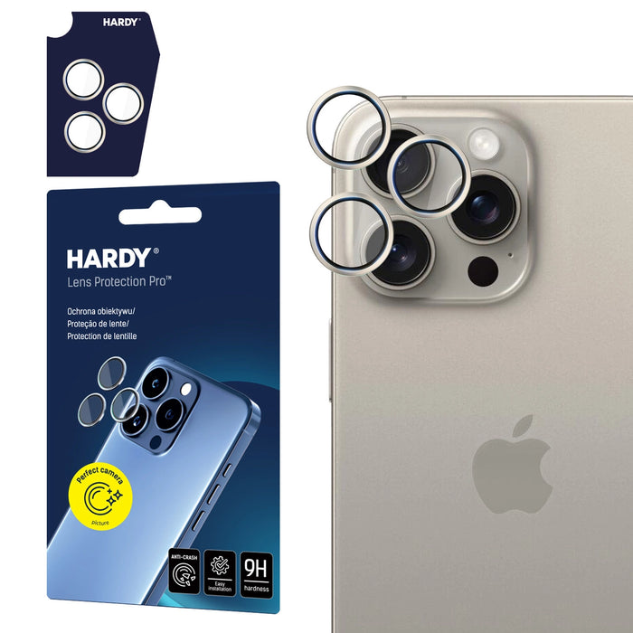 3mk HARDY Lens Protection Pro Glass for Apple iPhone 15 Pro Max - Beige