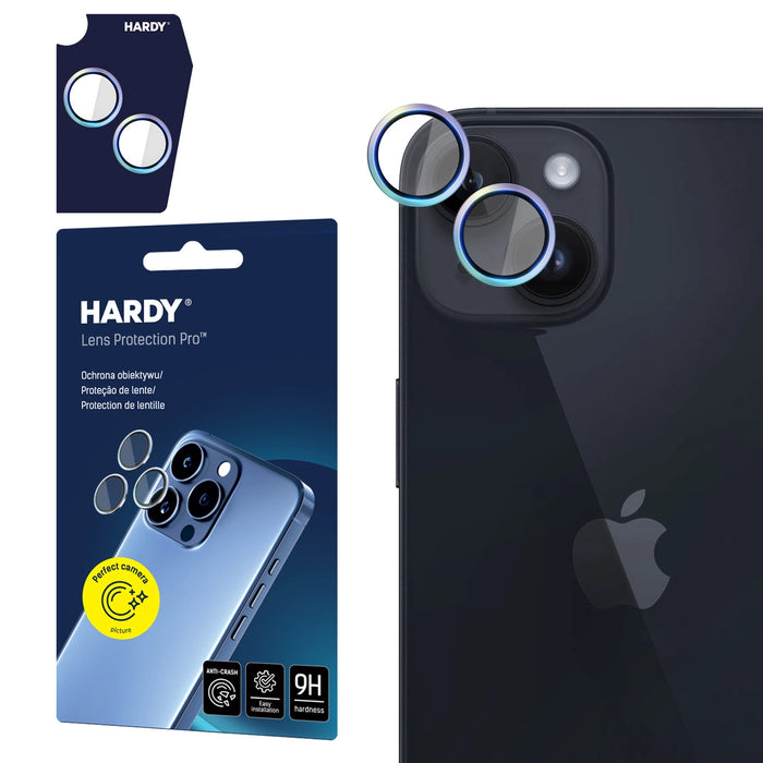 3mk HARDY Lens Protection Pro Glass for Apple iPhone 15 / 15 Plus - Multicolor