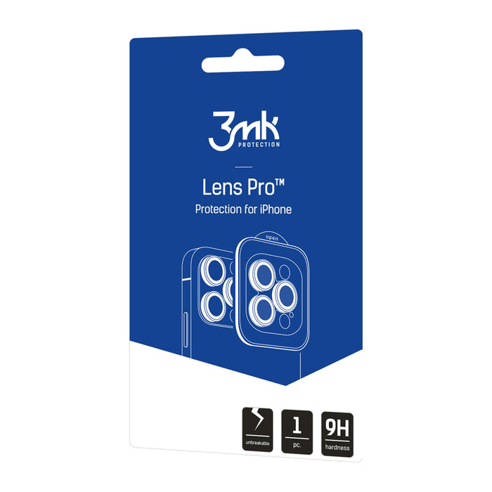 3mk Lens Protection Pro Camera Lens Glass for Apple iPhone 17 Pro /17 Pro Max - Silver