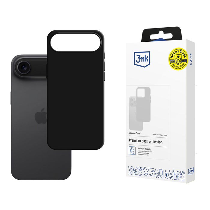 3mk Silicone Case for iPhone 17 Air - Black