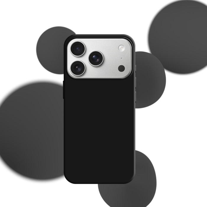 3mk Silicone Case for iPhone 17 Pro Max - Black