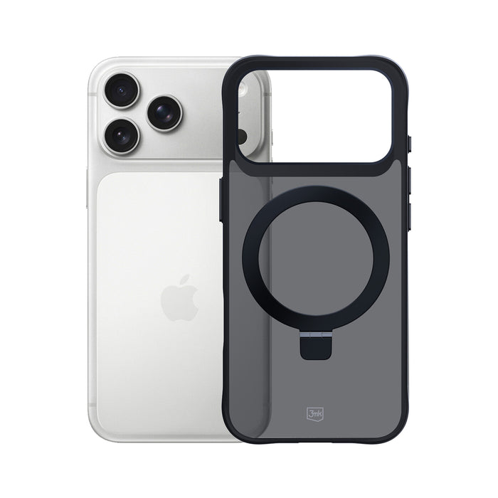 3mk Smoke Case Mag&amp;Stand for iPhone 17 Pro Max - Black