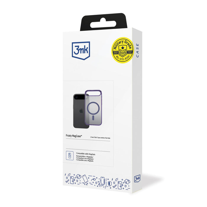 3mk Frosty MagCase for iPhone 17 Air - Purple
