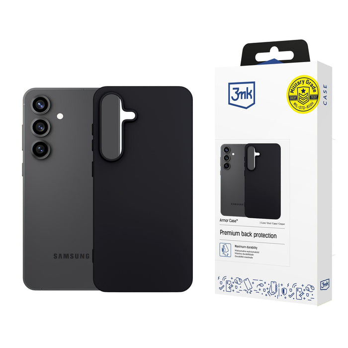 3mk Matt Case for Samsung Galaxy S25 FE - Matte Black