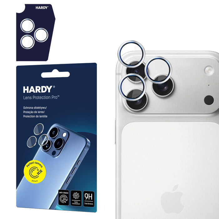 3mk HARDY Lens Protection Pro lens glass for iPhone 17 Pro / 17 Pro Max - silver