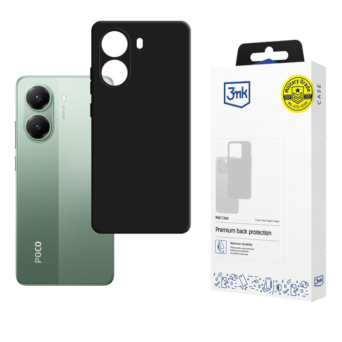 3mk Matt Case for Xiaomi Poco X7 Pro - Matte Black