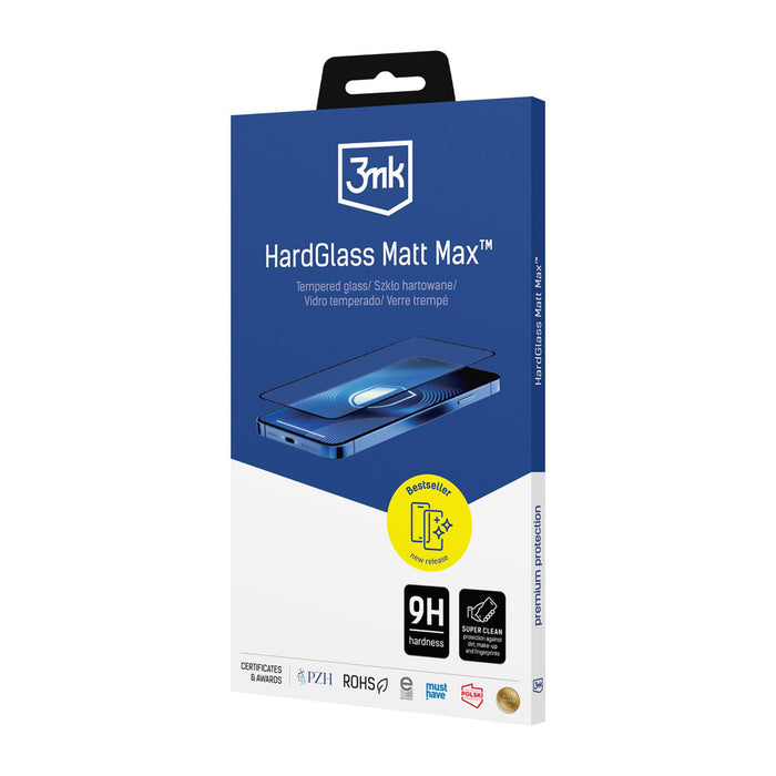 Matte tempered glass 3mk HardGlass Matt Max for Apple Iphone 17 Pro