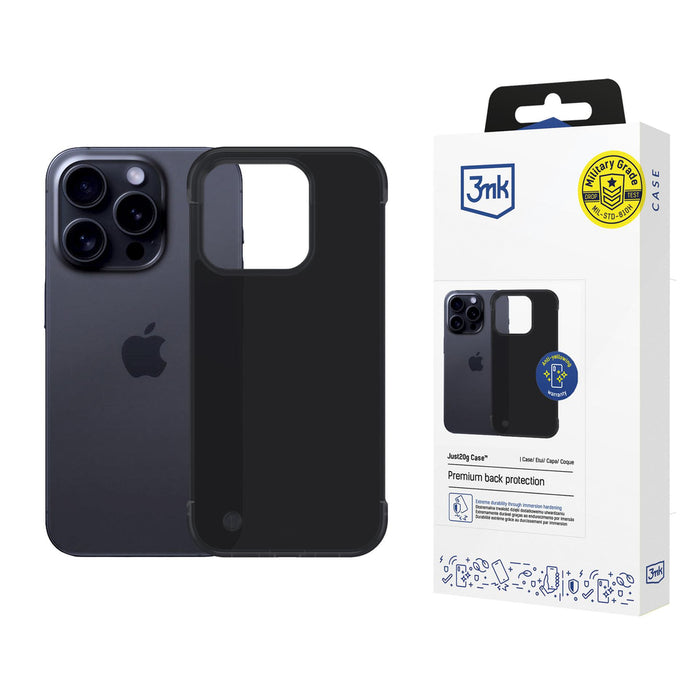 3mk Just20g Matt Case for iPhone 16 Pro - Matte Black