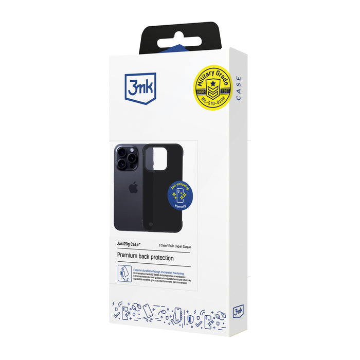 3mk Just20g Matt Case for iPhone 16 Pro - Matte Black