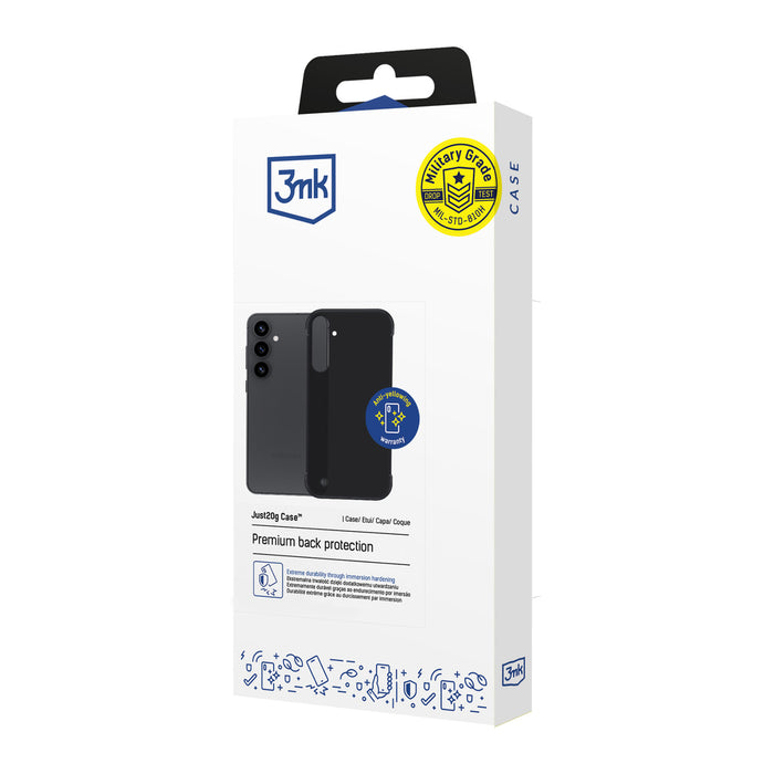3mk Just20g Matt Case for Samsung Galaxy S25 - Matte Black