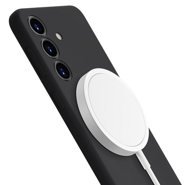 3mk Hardy Android Silicone MagCase for Samsung Galaxy S24+ - Black