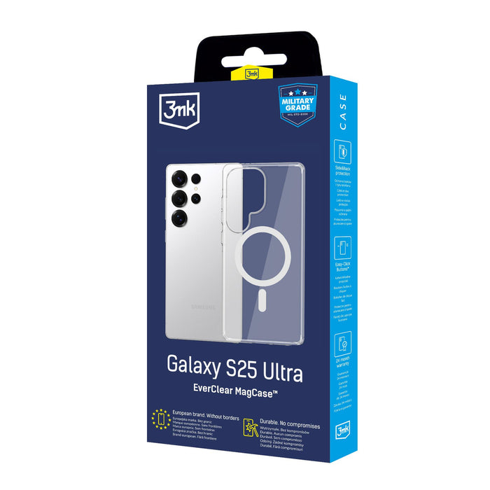 3mk EverClear MagCase for Samsung Galaxy S25 Ultra - transparent
