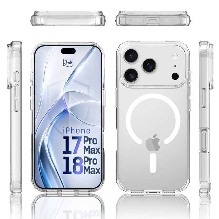 3mk Armor MagCase for iPhone 17 Pro Max - Transparent