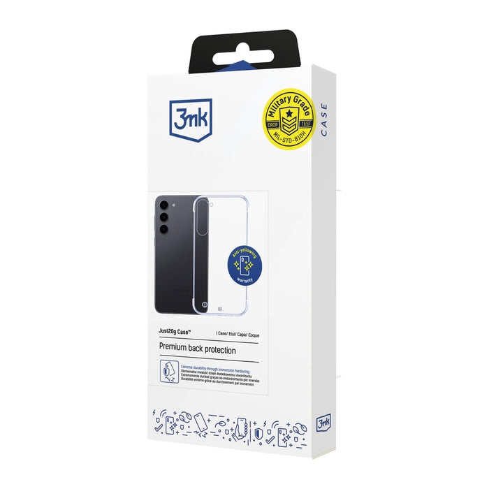 3mk Just20g Clear Case for Samsung Galaxy S23+ - transparent