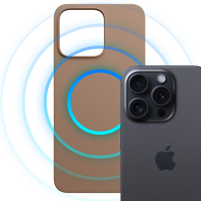 3mk Hardy MagSilicone Case for iPhone 15 Pro Max - Brown