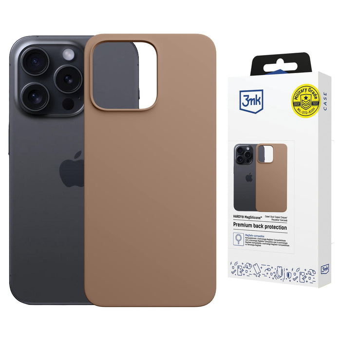 3mk Hardy MagSilicone Case for iPhone 14 Pro Max - Gold