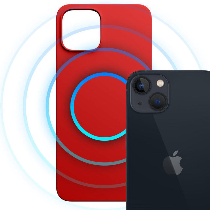 3mk Hardy MagSilicone iPhone 13 Case - Red