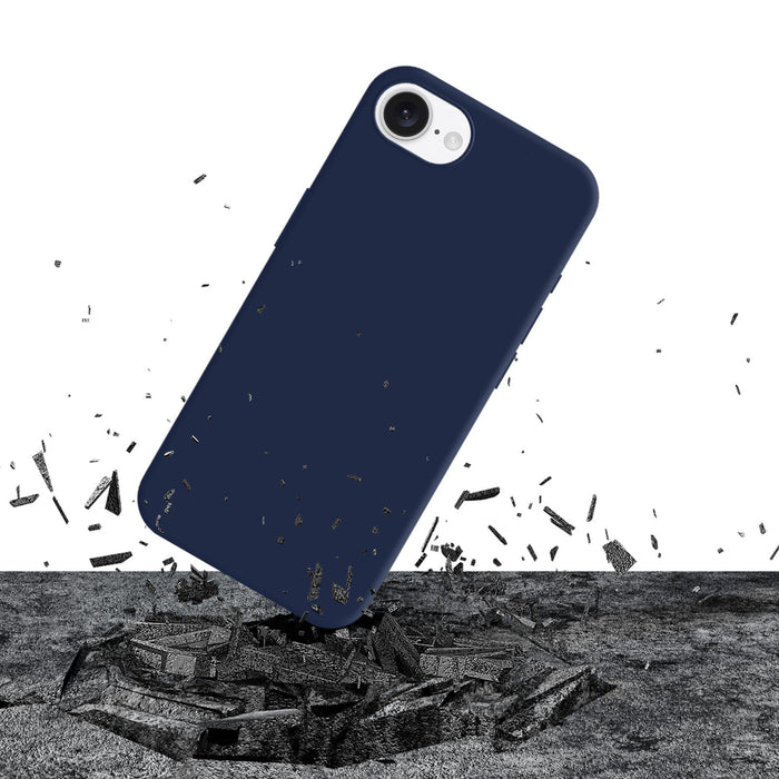 3mk Silicone Case for iPhone 16E - navy blue