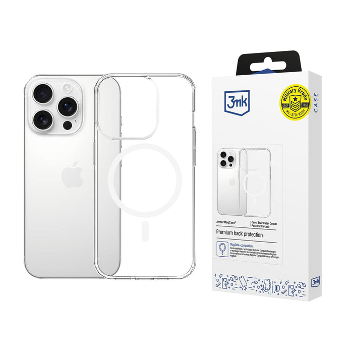 3mk Armor MagCase for iPhone 15 Pro - Transparent