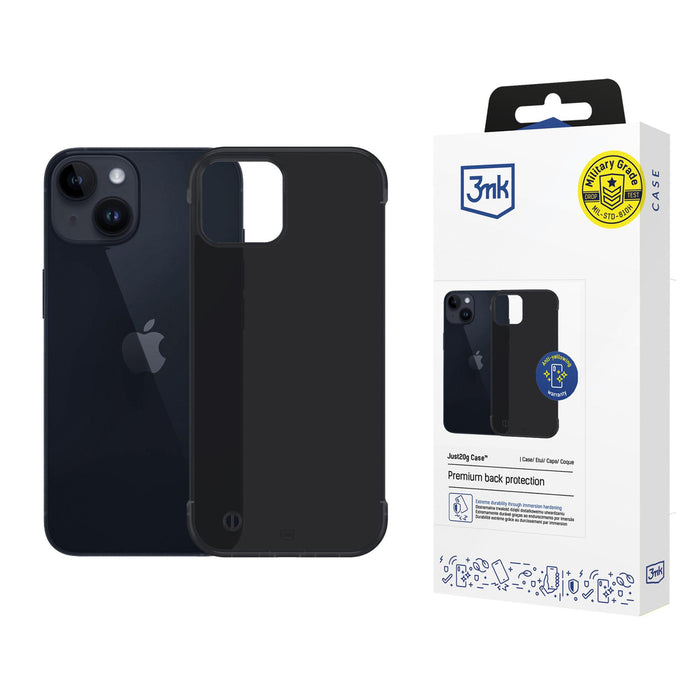 3mk Just20g Matt Case for Apple iPhone 15 Plus - Matte Black