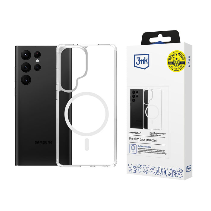 3mk Armor MagCase for Samsung Galaxy S25 Ultra - Transparent