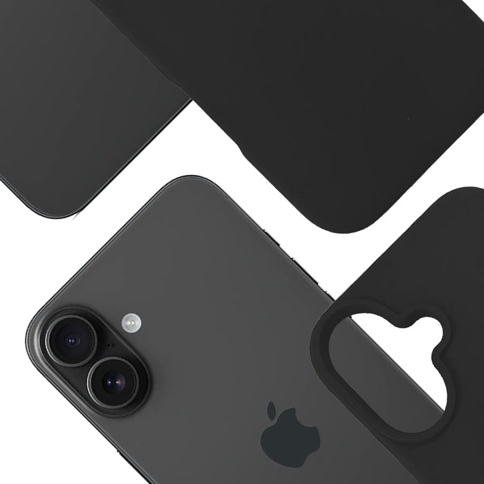 3mk Hardy MagSilicone Case for Apple iPhone 16 Plus - Black