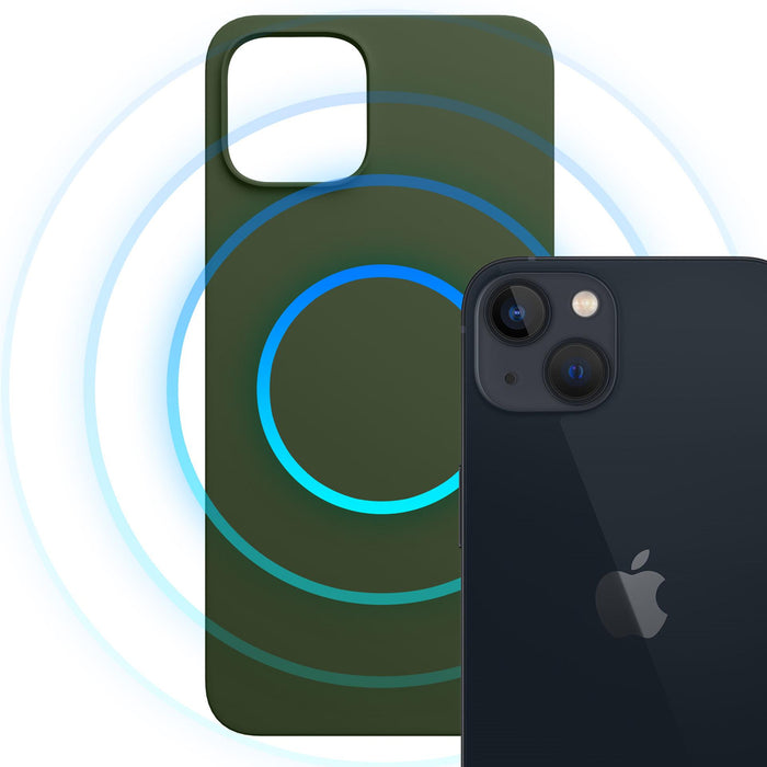 3mk Hardy MagSilicone Case for Apple iPhone 15 Plus - Green