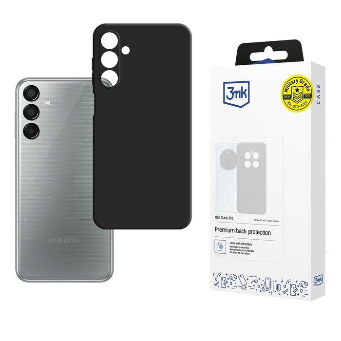 3mk Matt Case Pro for Samsung Galaxy M15 5G - Matte Black