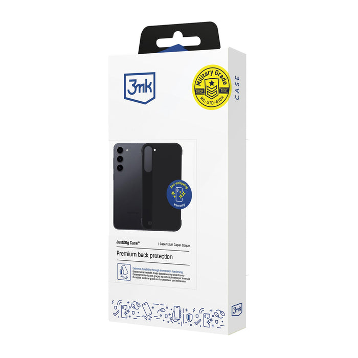 3mk Just20g Matt Case for Samsung Galaxy S23 5G - Matte Black