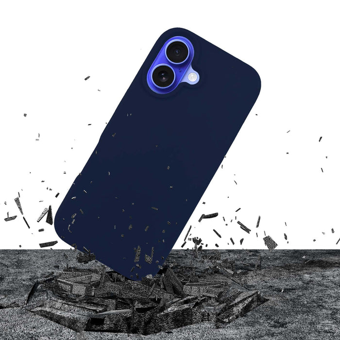 3mk Silicone Case for iPhone 16 Plus - navy blue