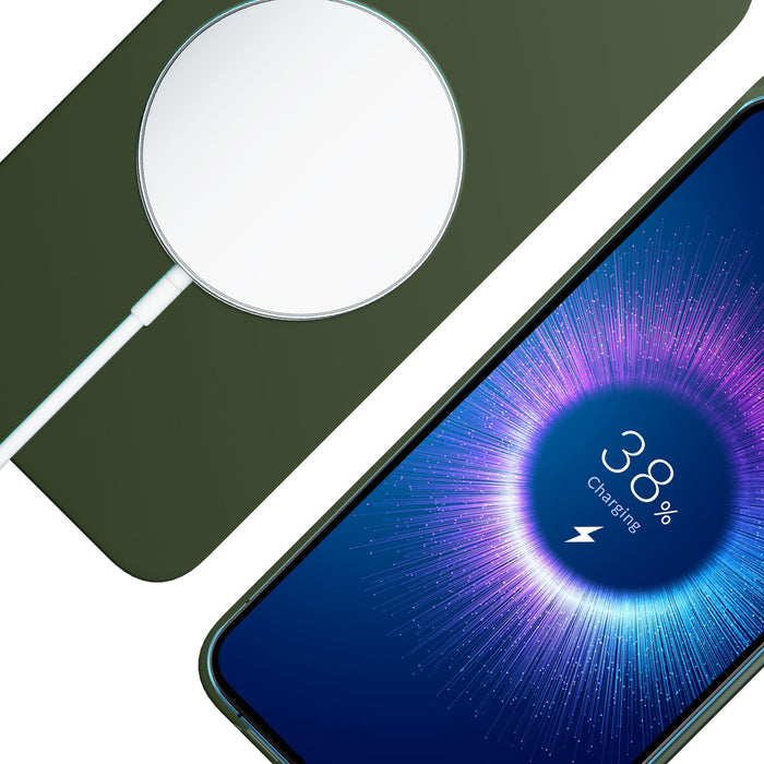 3mk Hardy MagSilicone Case for Apple iPhone 15 - Green