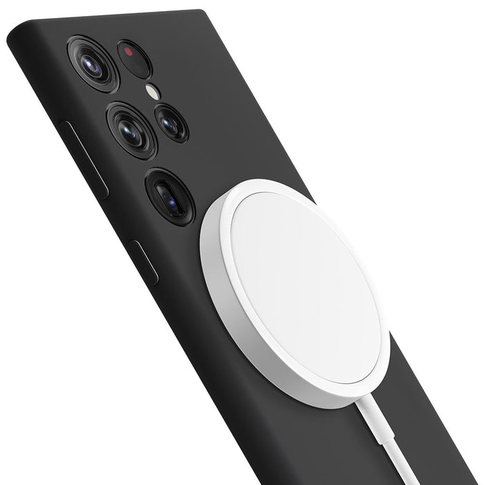 3mk Hardy MagSilicone Case for Samsung Galaxy S24 Ultra - Black