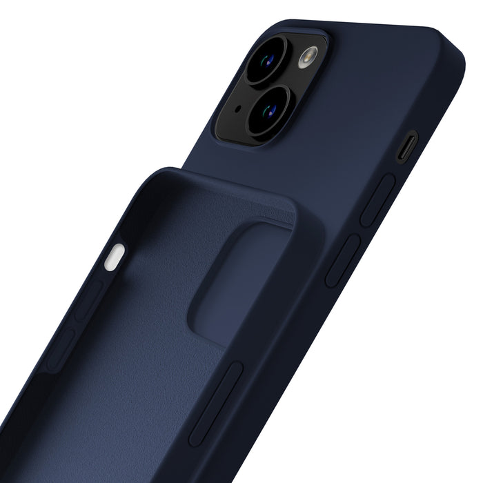 3mk Silicone Case for iPhone 15 - navy blue