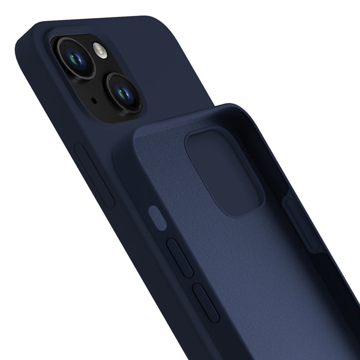3mk Silicone Case for iPhone 15 - navy blue