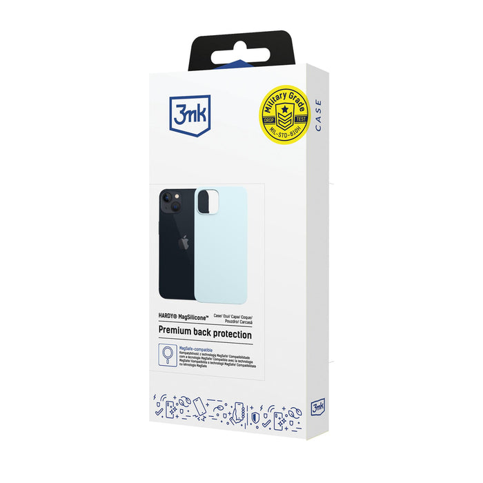 3mk Hardy MagSilicone Case for Apple iPhone 15 Plus - Blue