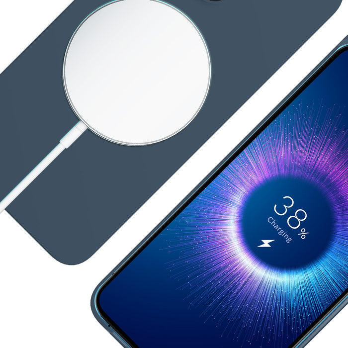 3mk Hardy MagSilicone Case for Apple iPhone 15 Pro - Navy Blue